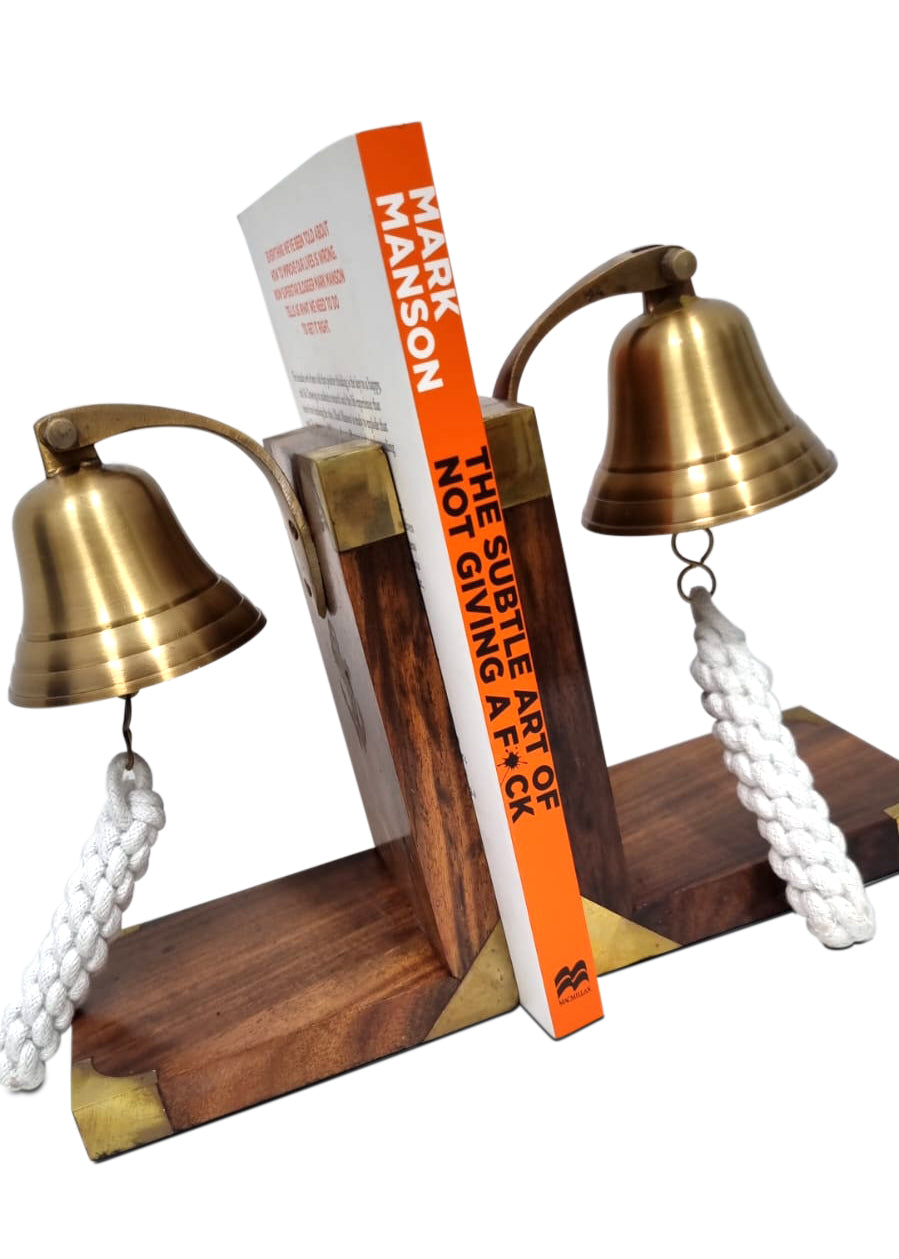 Brass Bookend – Anchor Bell