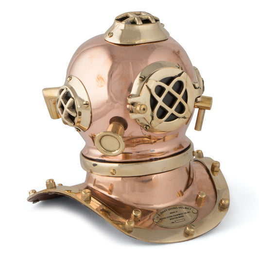 US Navy Mark V Diving Helmet – Copper Miniature 190mm