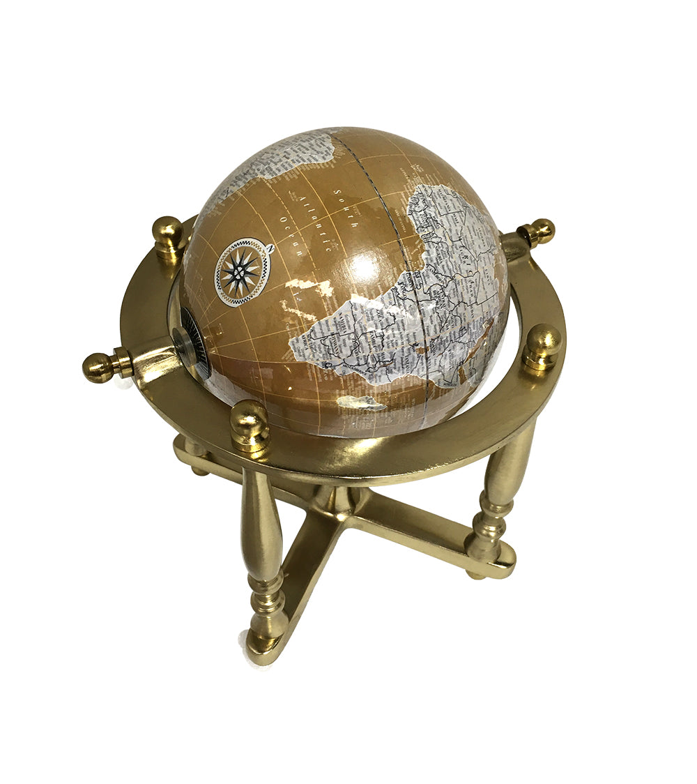 Horizontal Cradle Mount World Map Globe – 270mm