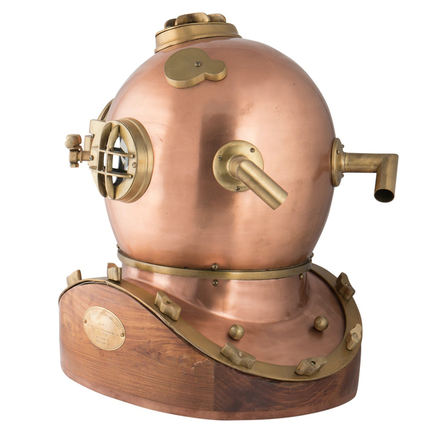 US Navy Mark V Diving Helmet – Wooden Base