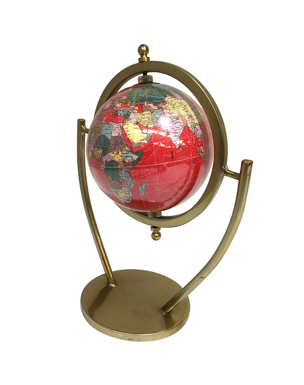 Red World Map Globe – 270mm